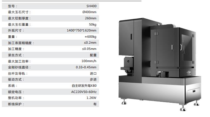 SH400蓝宝石线切割机